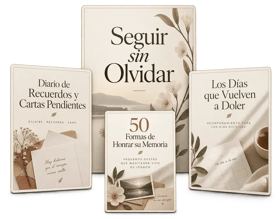 El libro digital Seguir sin Olvidar en portada, tablet y celular